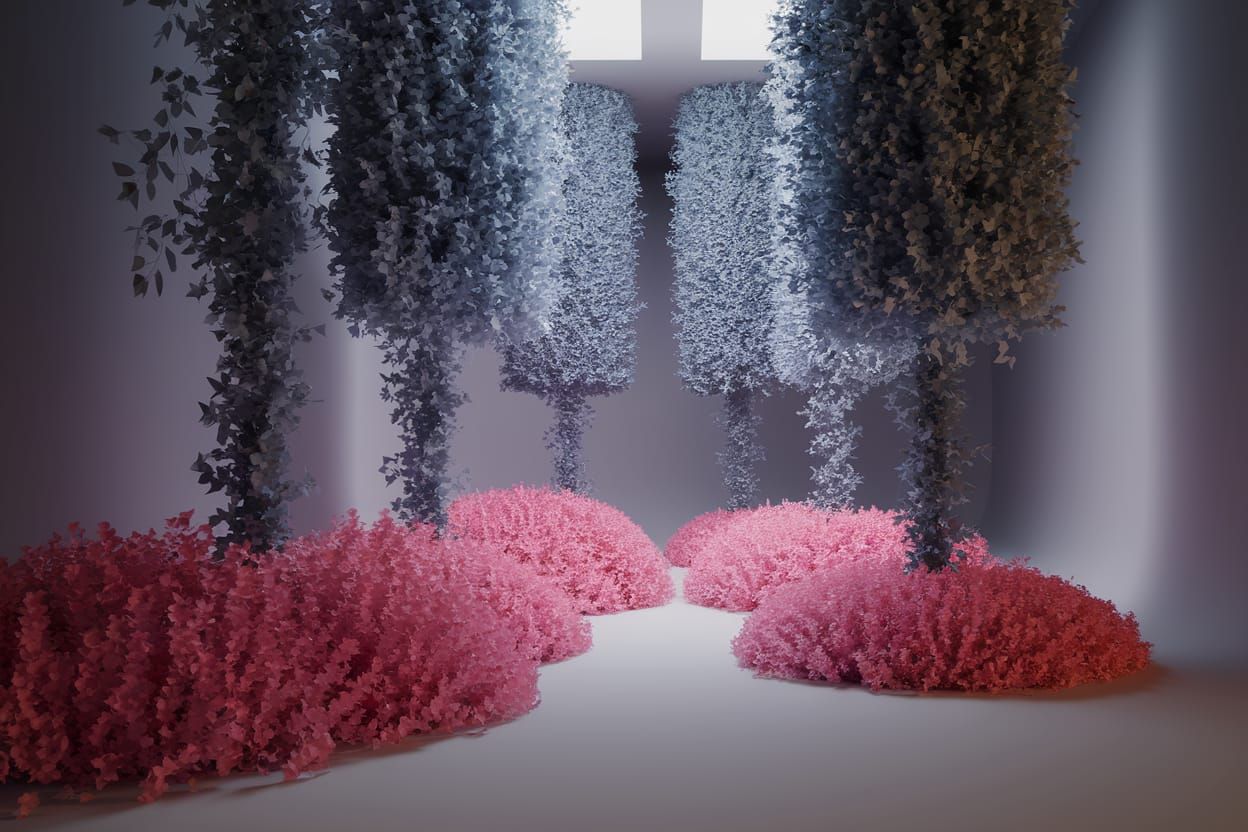 Neongray Hallucinating Vines That Shine