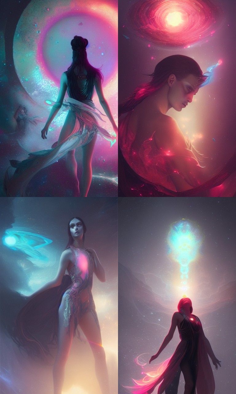 Persephone: Holographic Astral Cosmic Illustration