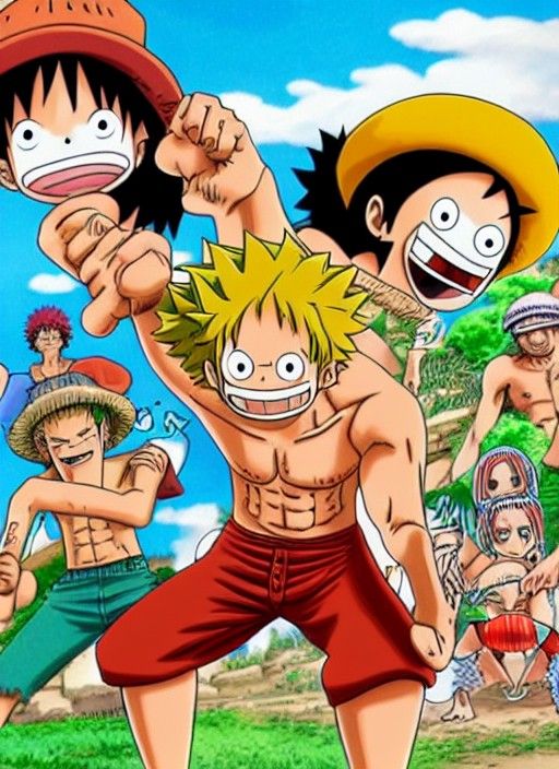 Brock from Pokemon in One Piece Style