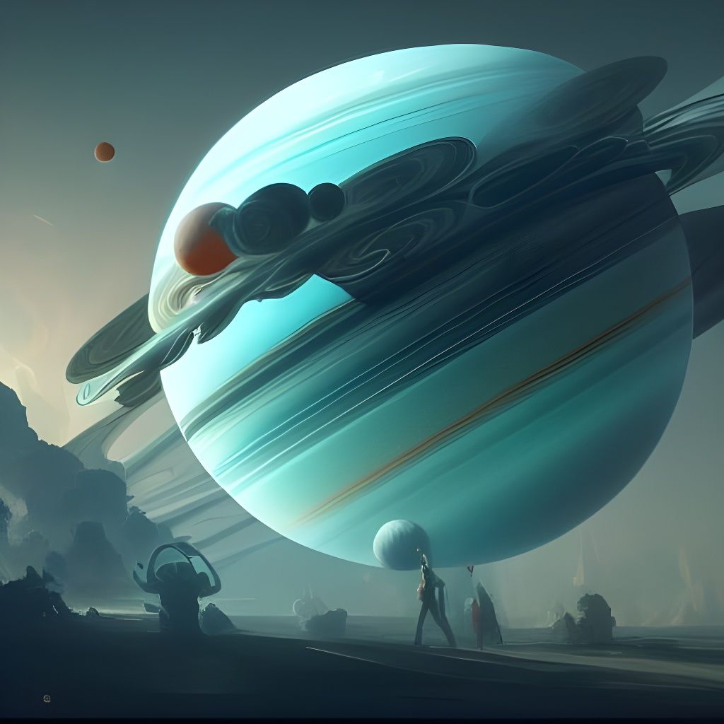 Vibrant Uranus Concept Art in 8k Resolution