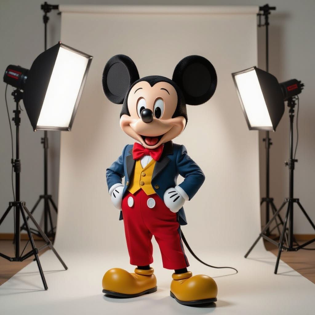 Mickey Mouse as Fashion Model, Ash Thorp Style
