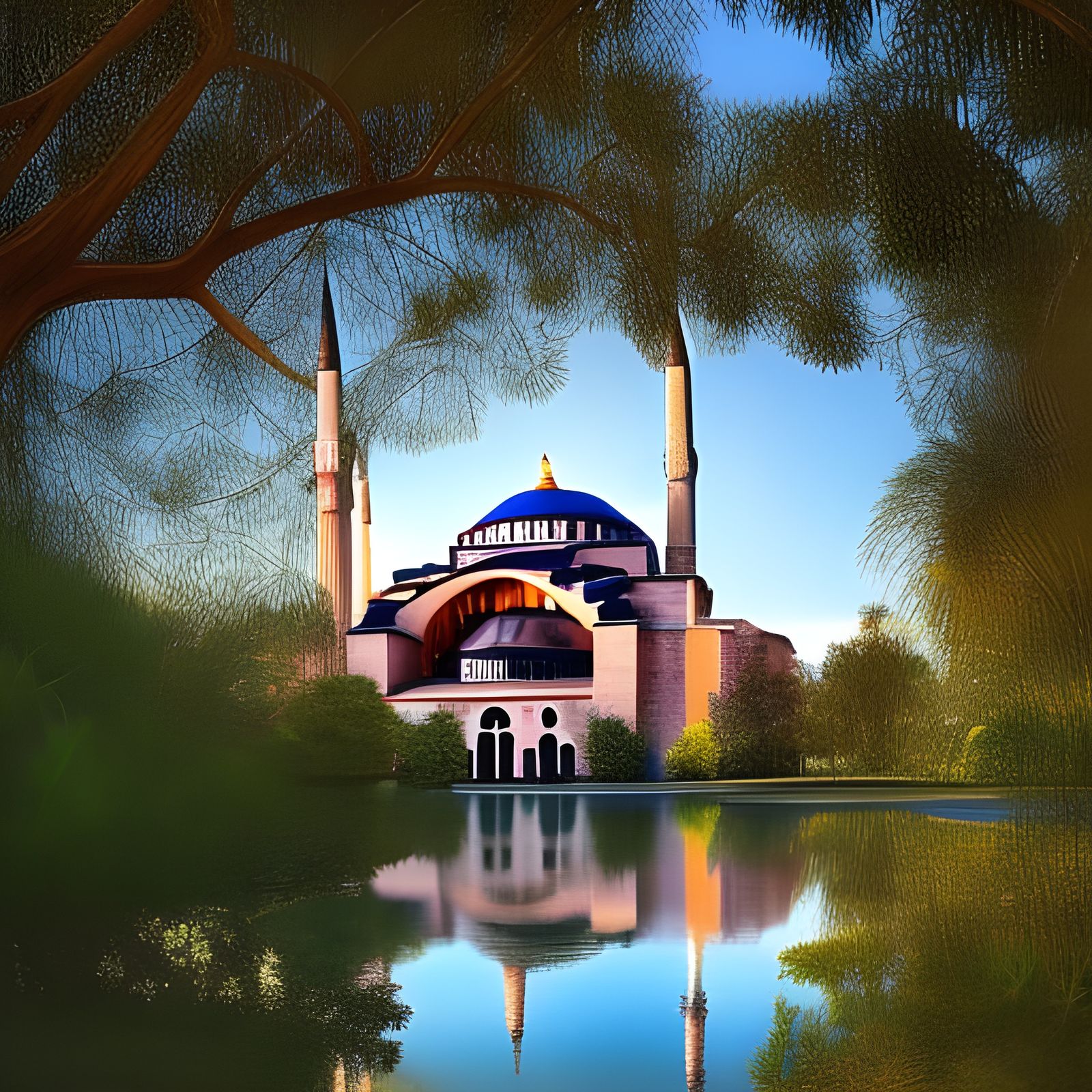 Hagia Sophia Mosque in Adelaide Botanic Garden