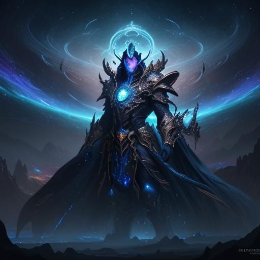 Majestic Galaxy Overlord in Hyper-Realistic Digital Art