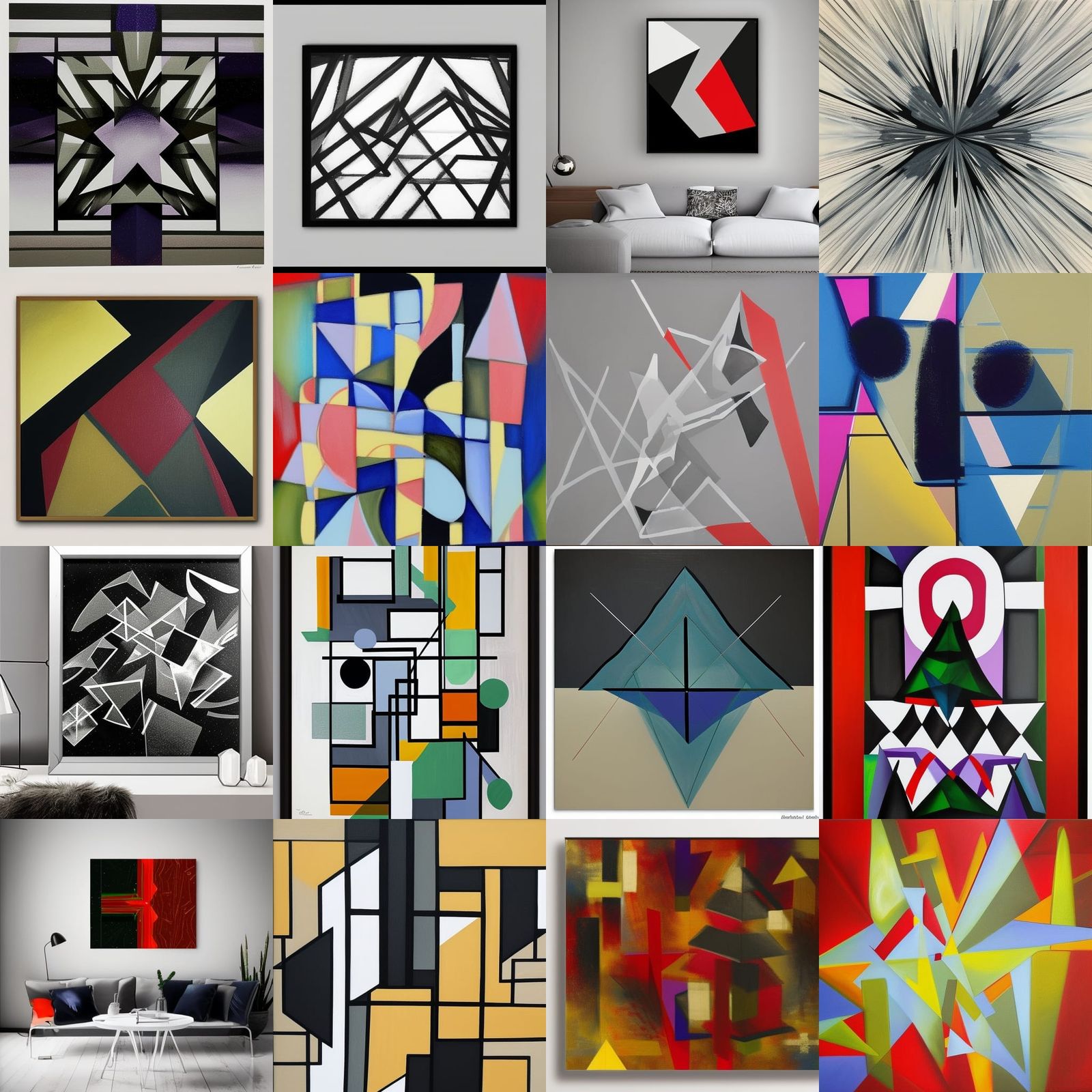 Christmas in Heaven: Geometric Abstract Film Noir