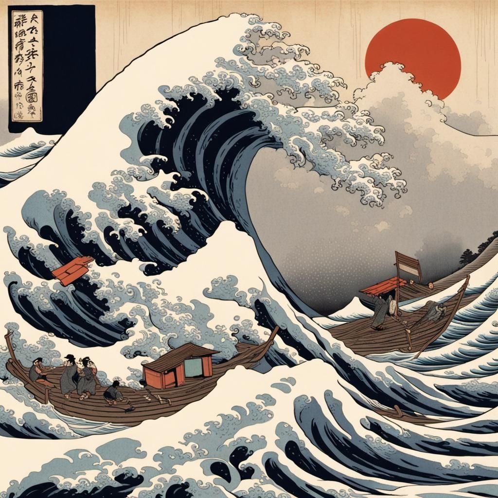 Another TSUNAMI is waited to occur just like "The Great Wave...