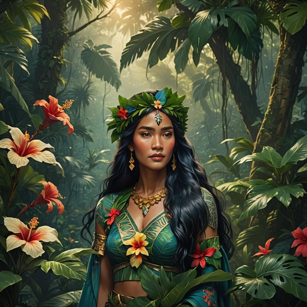 Laka: Hawaiian Goddess in a Tropical Paradise