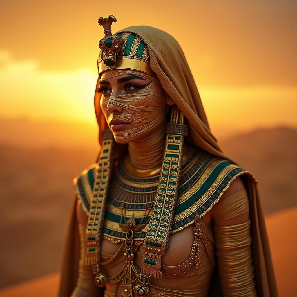 Egyptian Mummy's Mystical Transformation into Queen