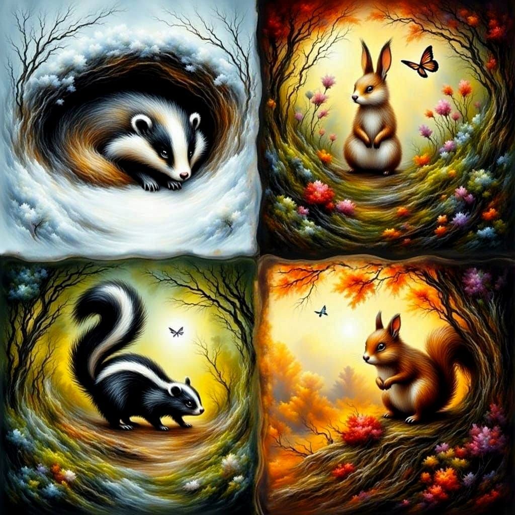Wildlife in Harmony with the Seasons