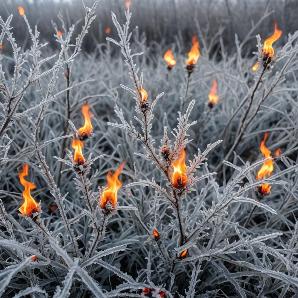 Fire Within Frost: A Study of Opposites
