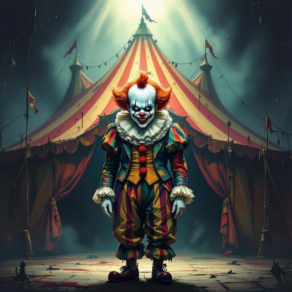 Ethereal Circus of Doom with Sinister Clown