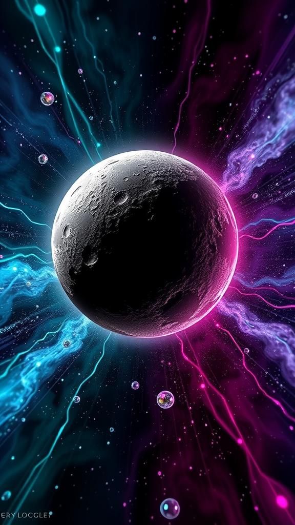 Antimatter Asteroid Enters Black Hole in 3D