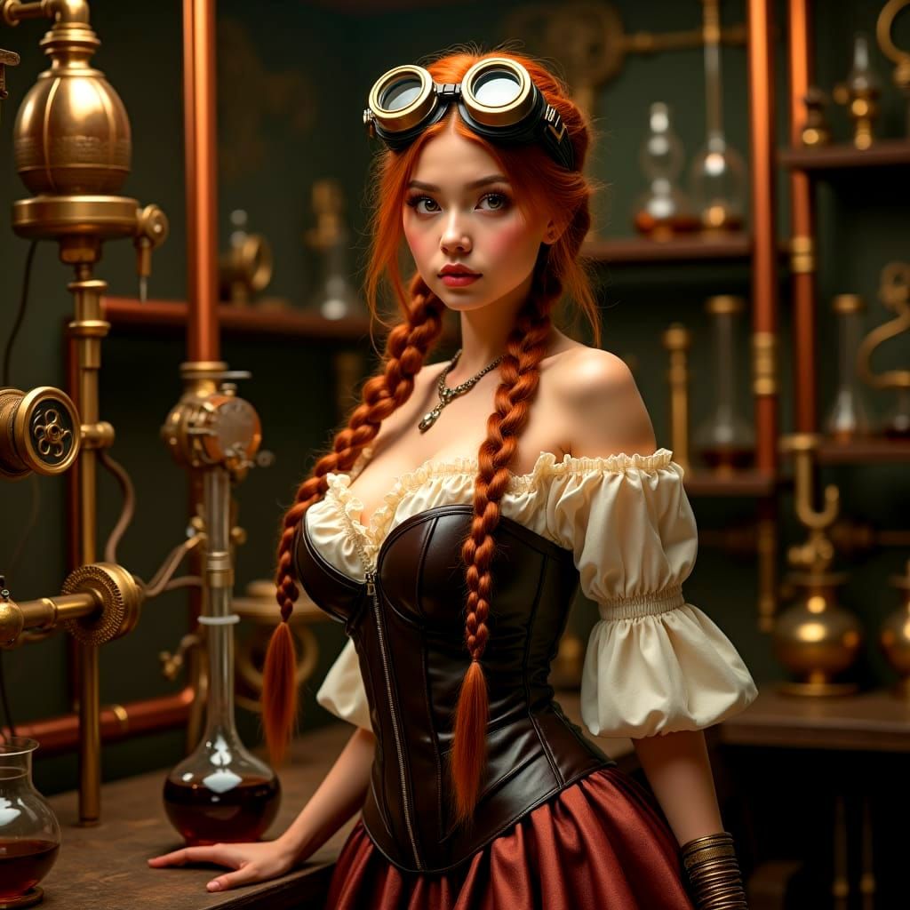 Stempunk Lab Assistant Flannery ....#3