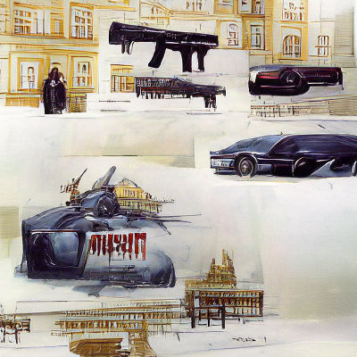 Nineties Russian Mafia Film Concept Art