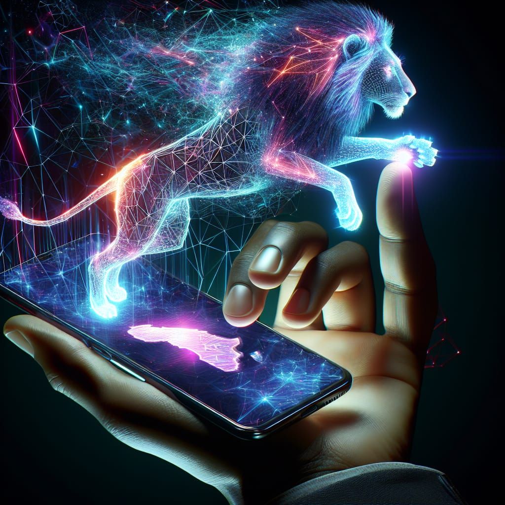 Hologram of a Lion