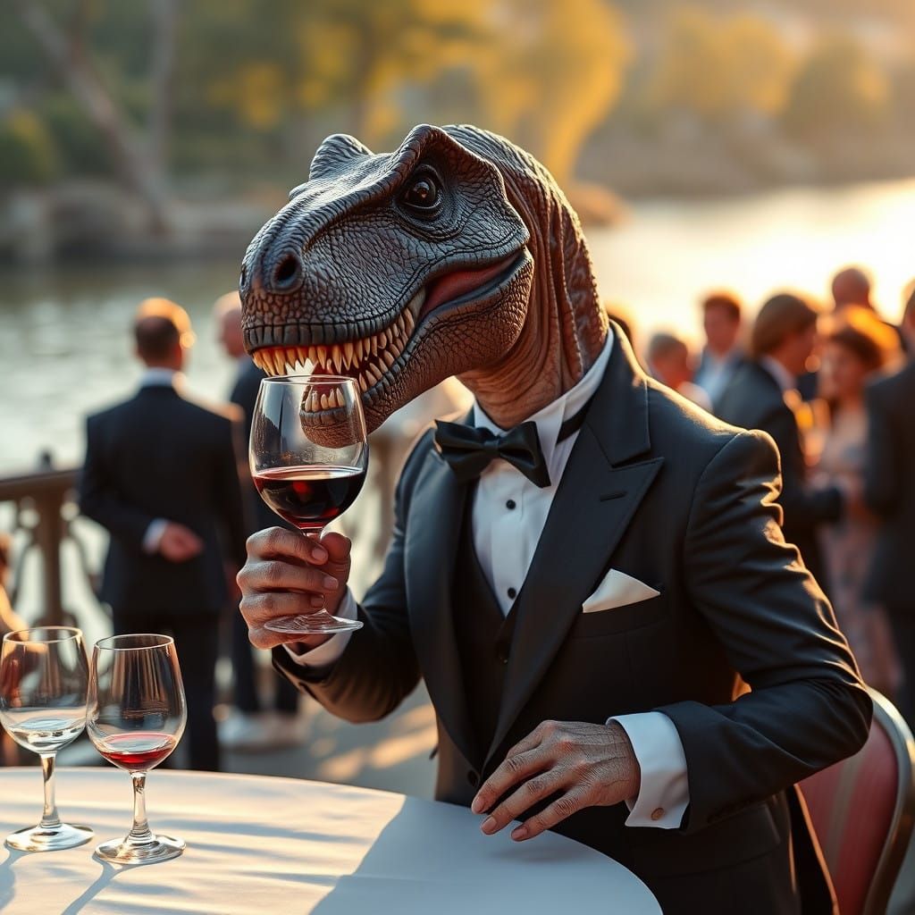 Savory Sophisticate in Tuxedo Attire