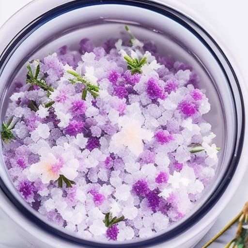 Bioluminescent Crystal Flower in Fairycore Style