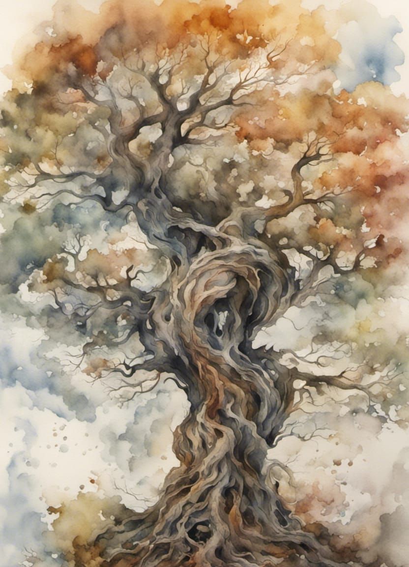 Resilient Yggdrasil in Watercolour