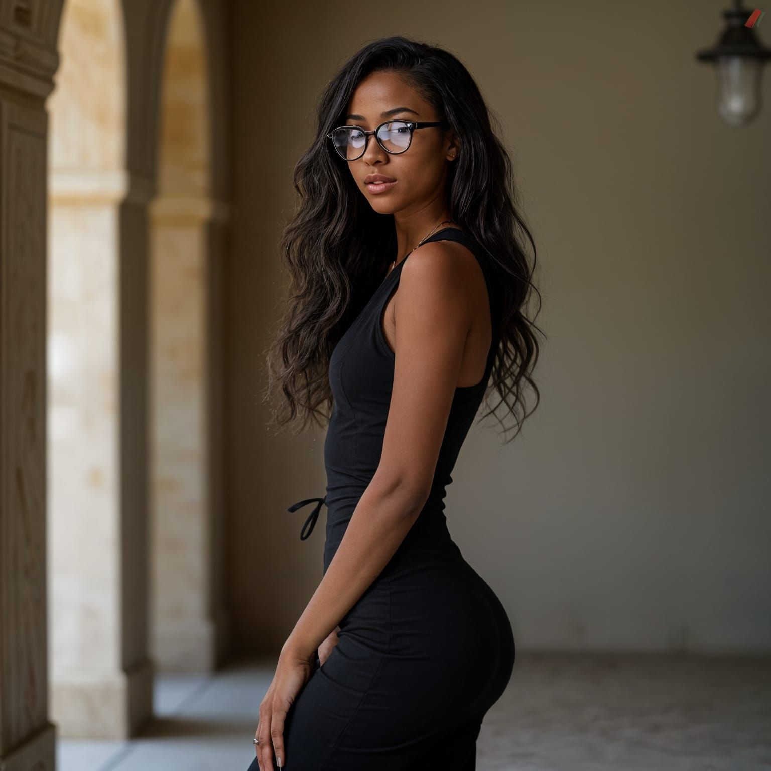 Nigerian Beauty in Elegant Black Attire
