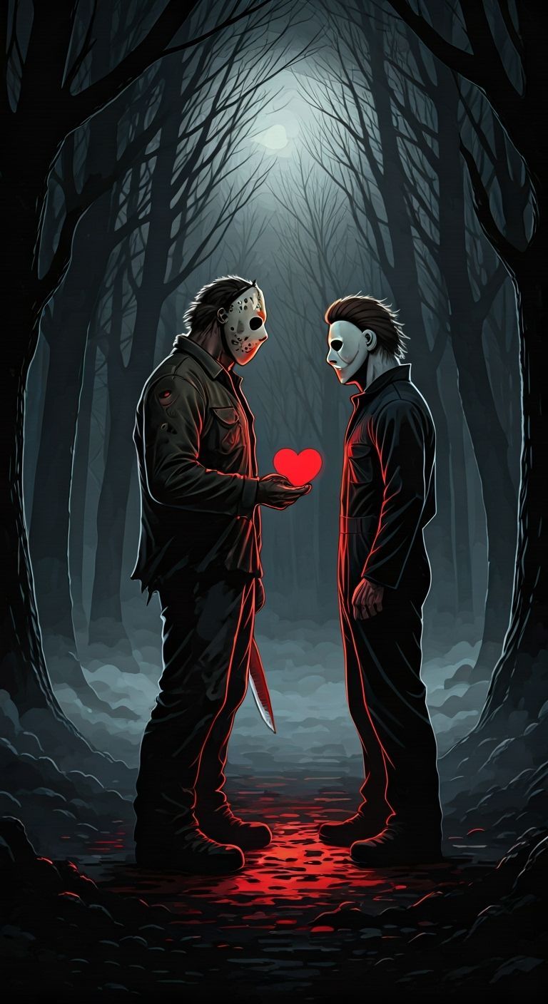 Jason Voorhees Gives Michael Myers a Valentine