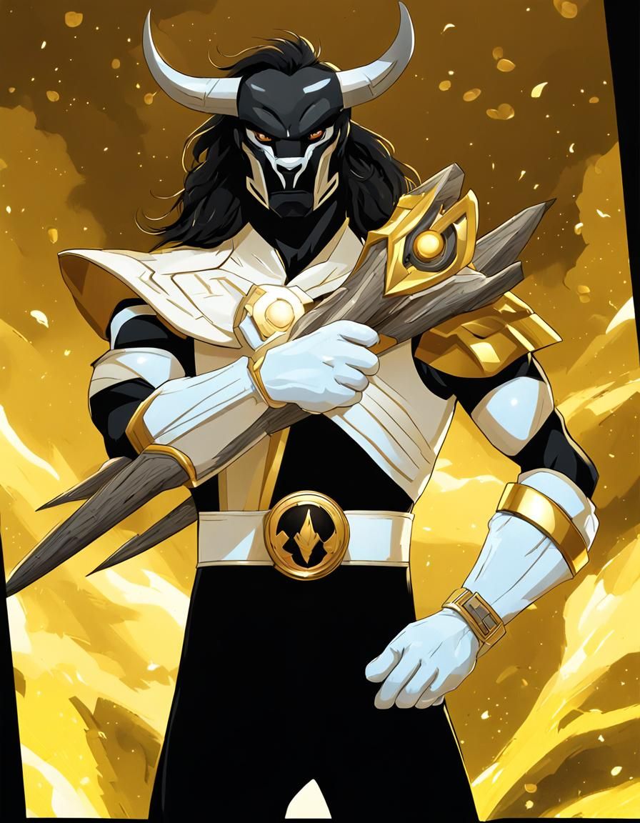 Muscular Buffalo Warrior with Magical Trident