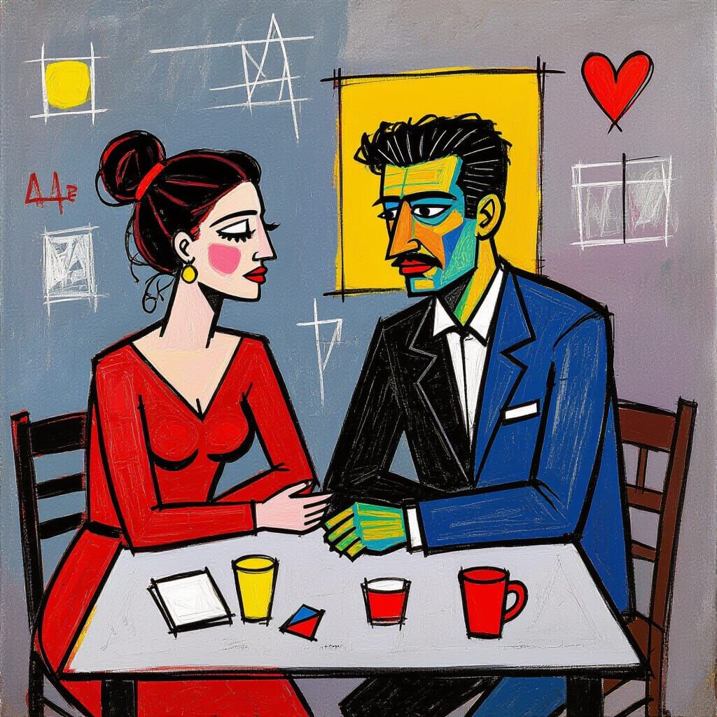 Emotional Scribble Art of Love and War