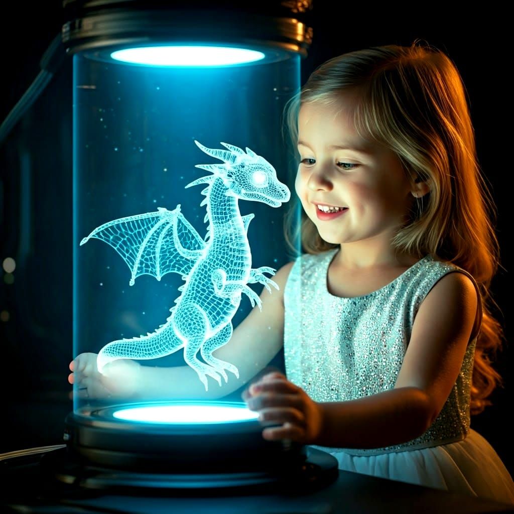 Hologram dragon