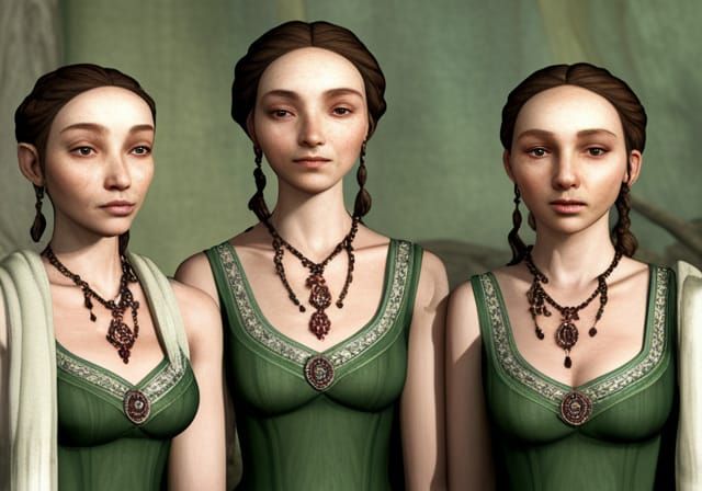 Three Kind Sisters Reflect Austere Counterparts