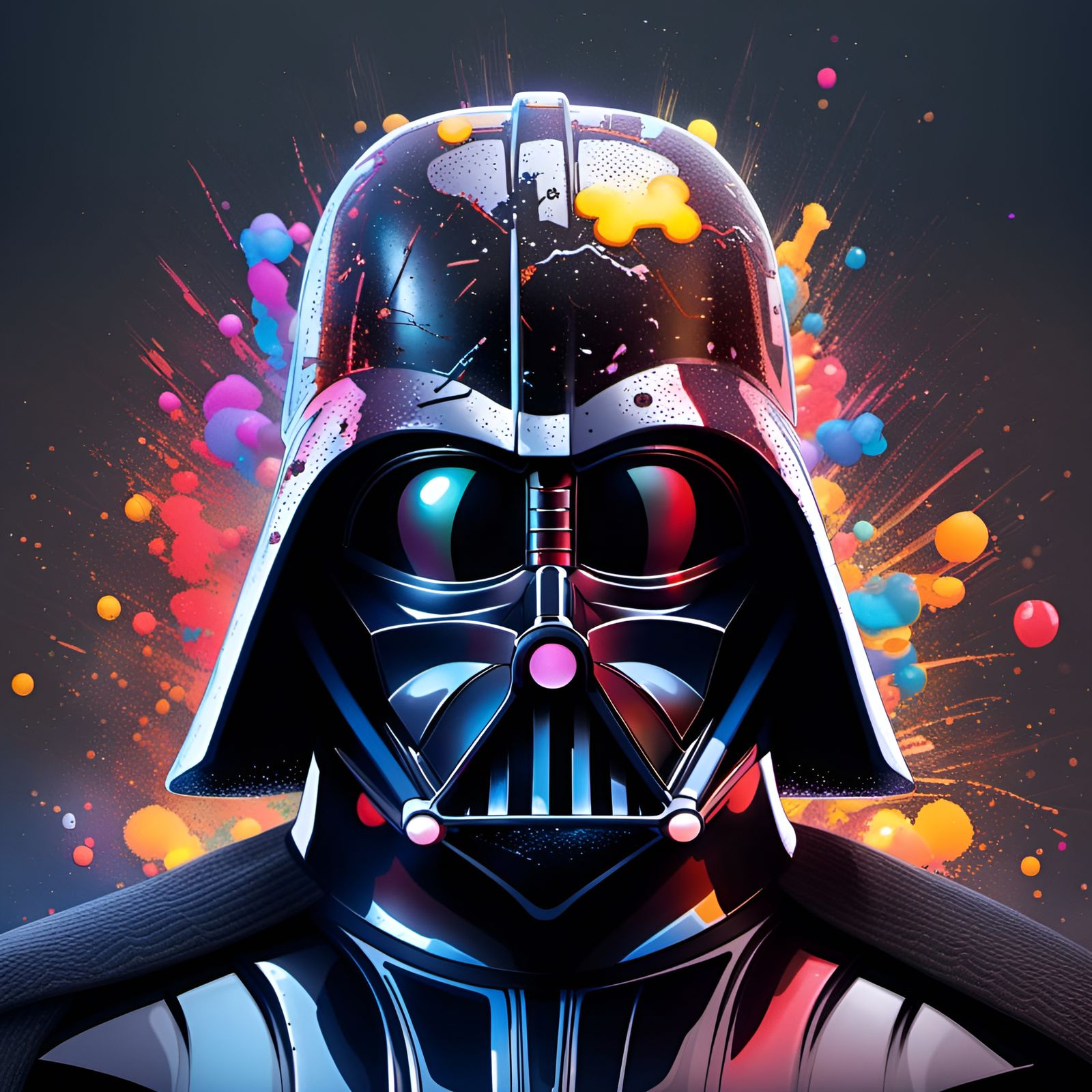 Darth Vader Portrait with Mickey Mouse Ears