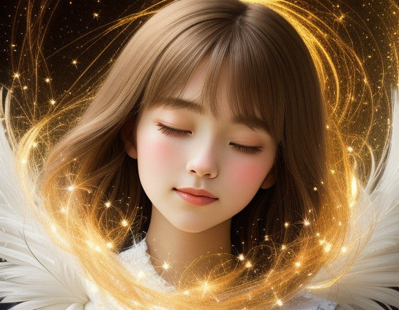 Dreamy Impressionist Portrait of a Teenage Girl