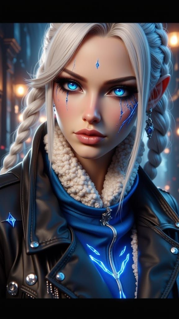 Evil Anime Girl in Ominous Style