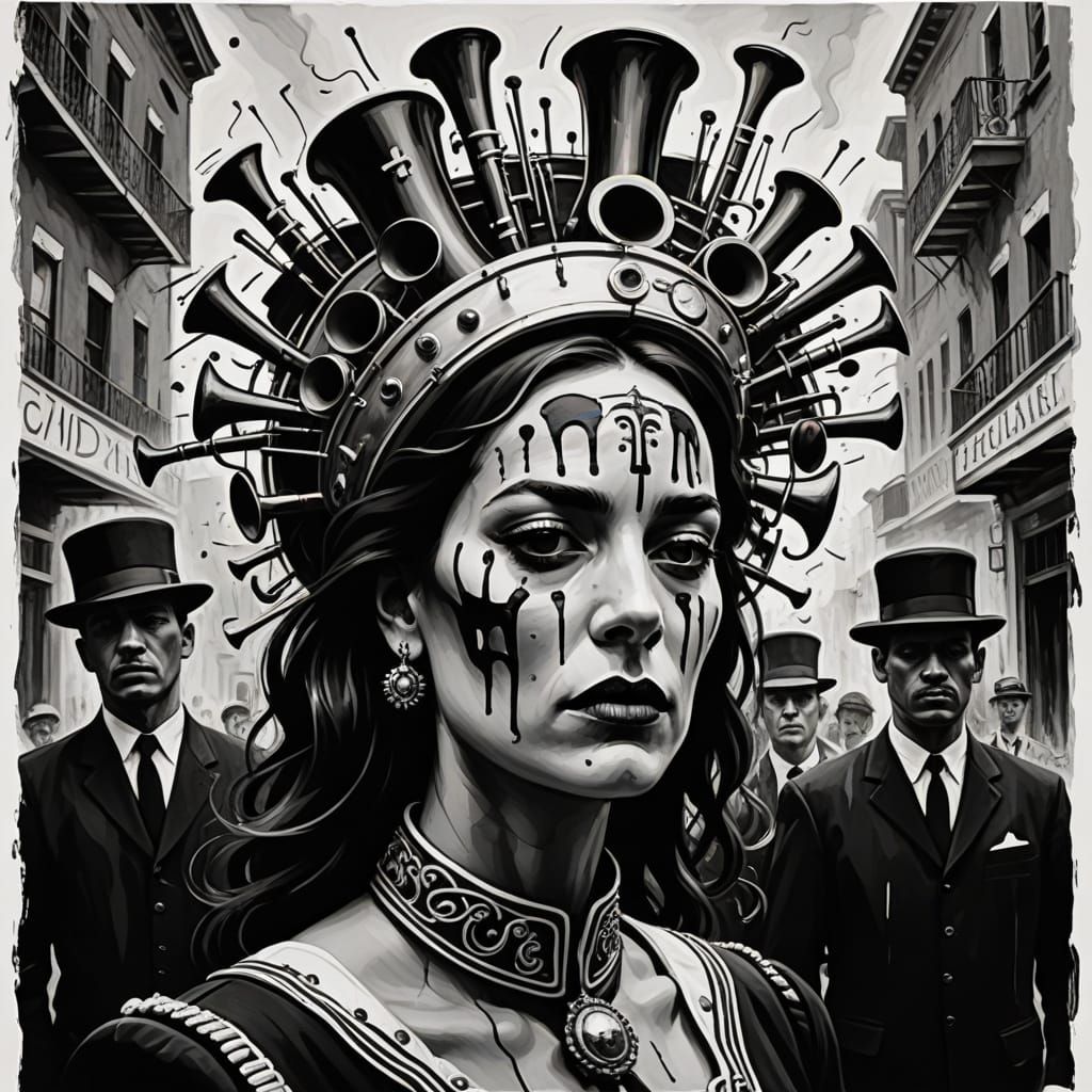 Surreal New Orleans Funeral March in a Woman's Agonized Mind