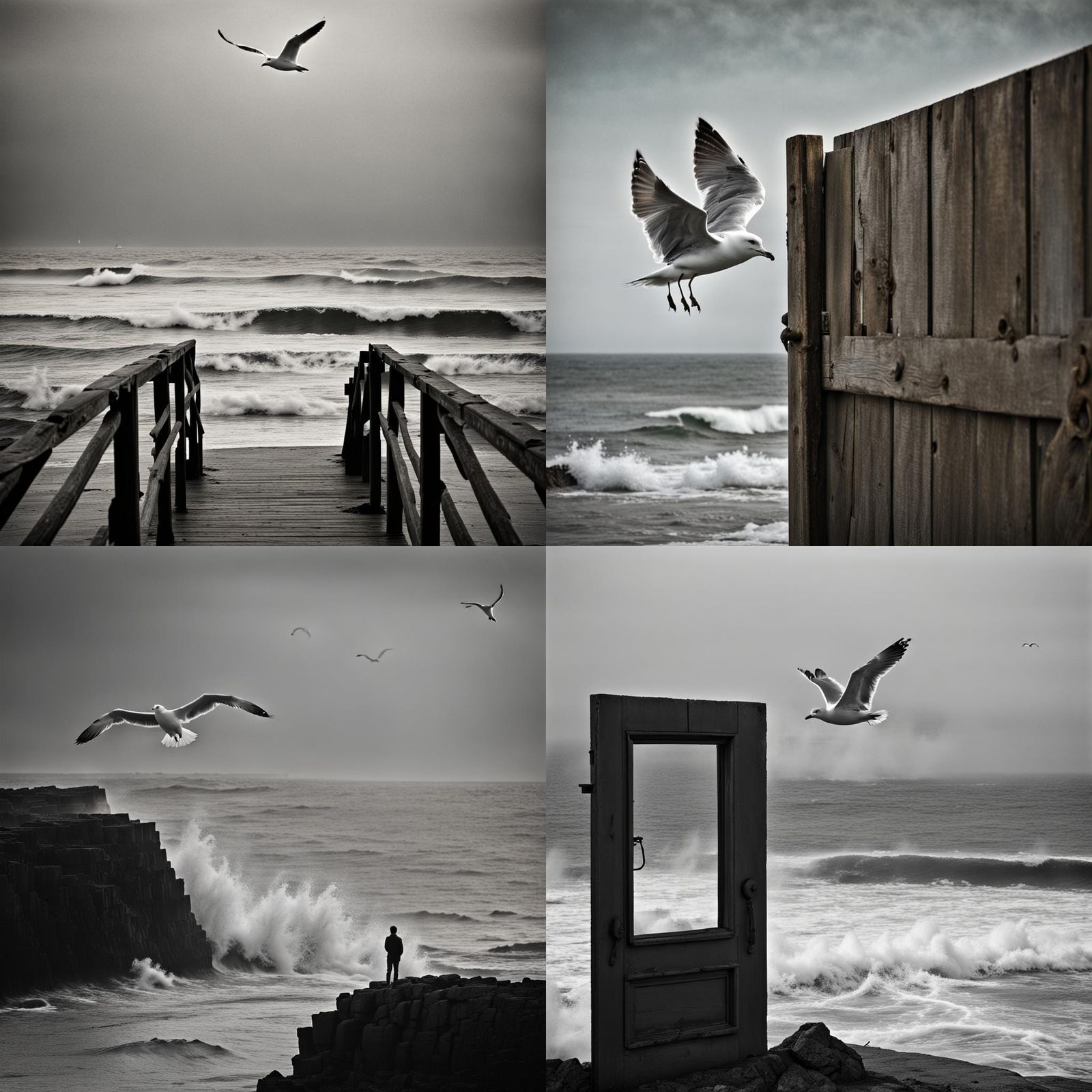 I face the vast open sea