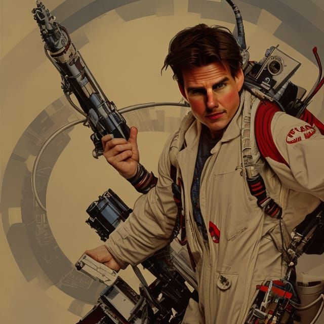 Peter Venkman as Sci-Fi Poster Art