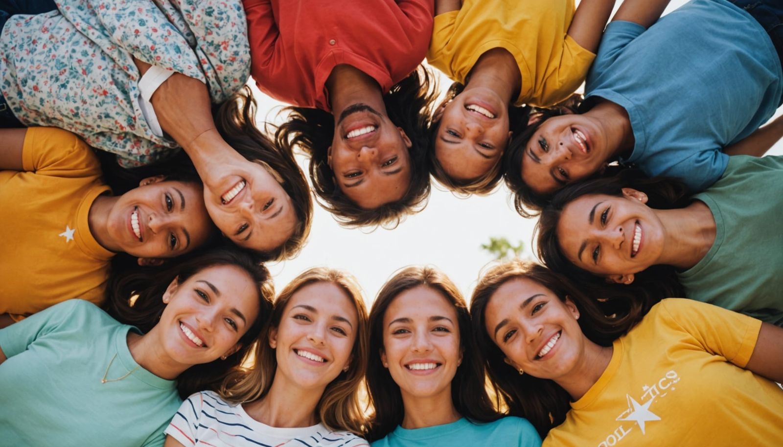 Friends Unite in Joyful Circle