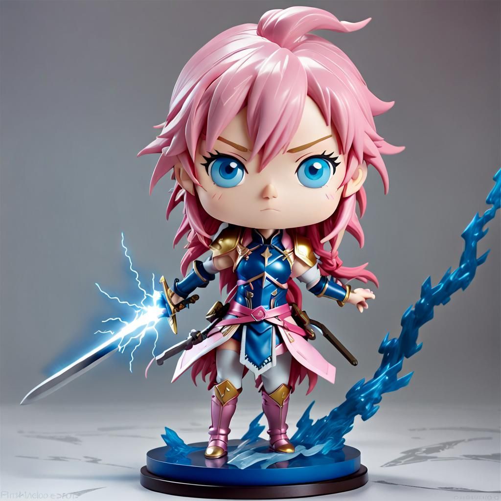 Lightning Claire Farron Bobblehead in Anime Style