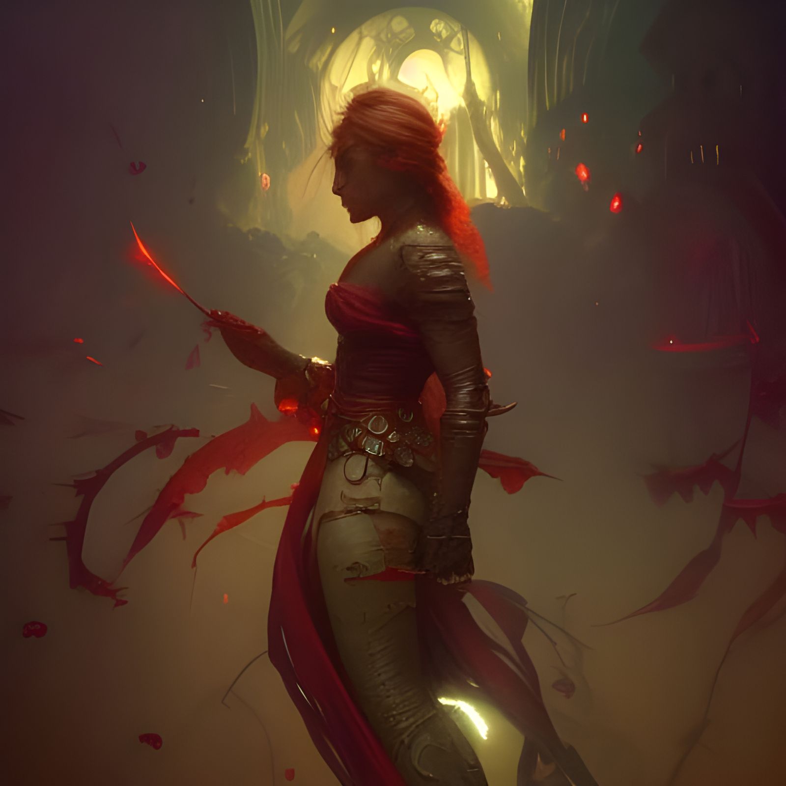 Warrior Apple: Dark Fantasy Concept Art