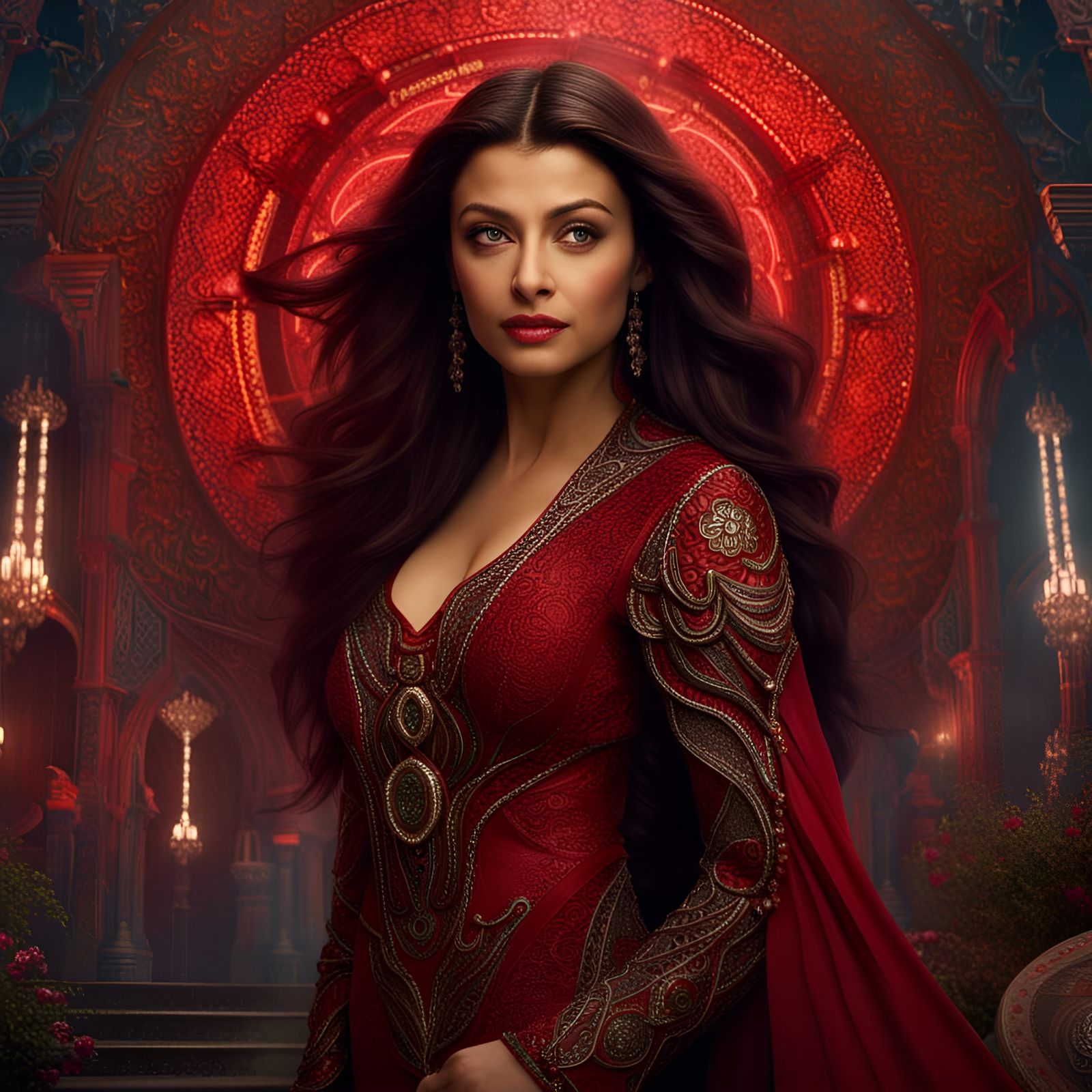 Wanda Maximoff Fantasy Concept Art