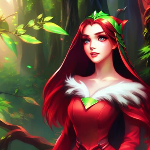 Snow White in a Luscious Disney Forest