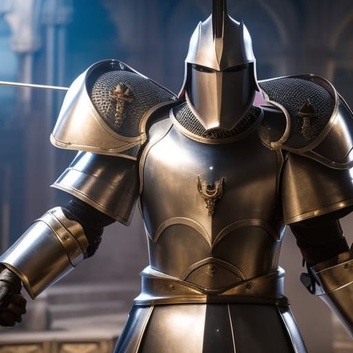 Arthurian Knight Bedivere with Artificial Hand