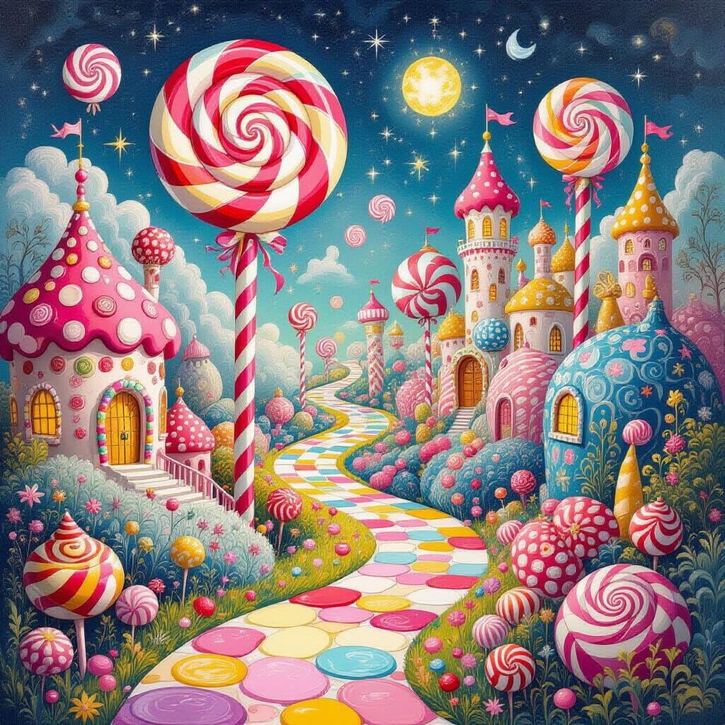 Vibrant Candyland Wonderland of Art Made Flesh