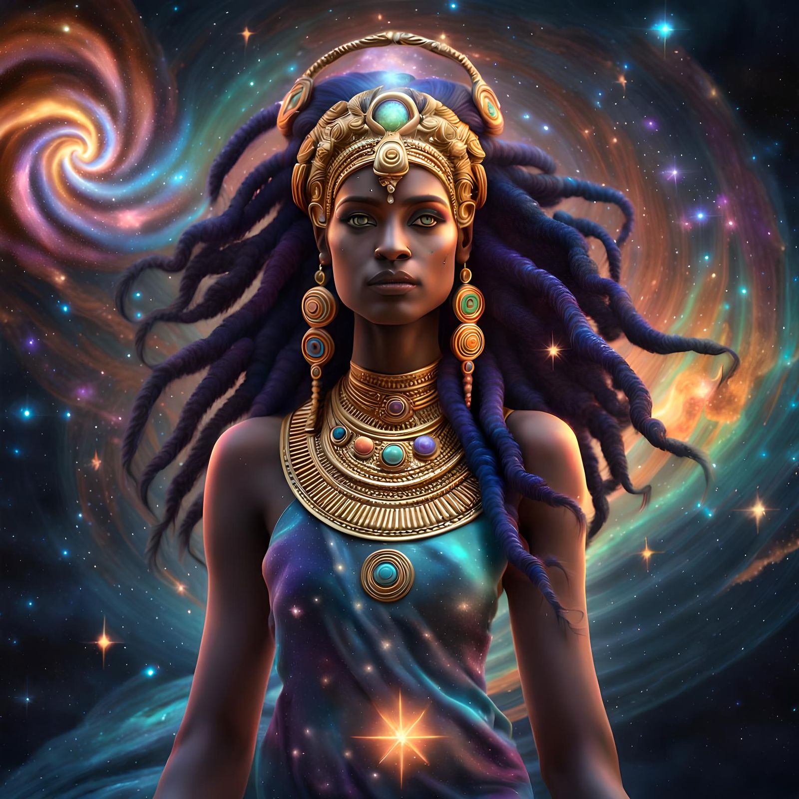 Nut, Egyptian goddess of sky and stars