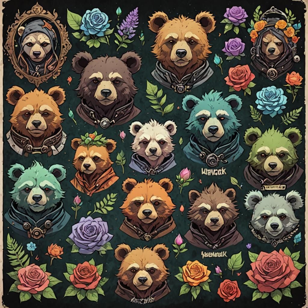 Heckpunk Aetherpunk Bearpunk: Bears in Steampunk Style