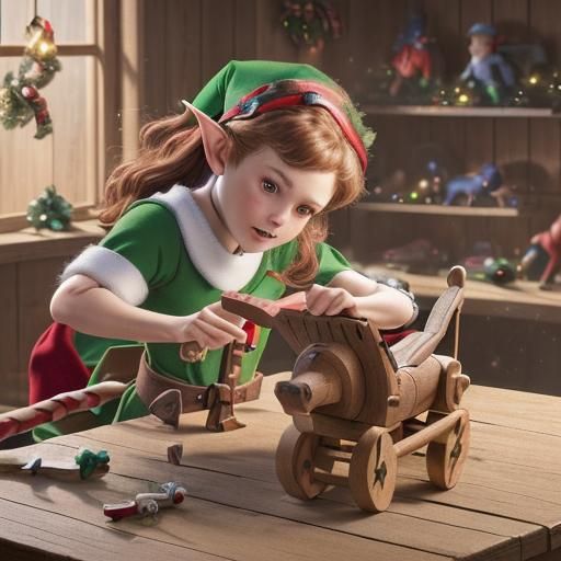 Santa's workshop, some finishing touches.