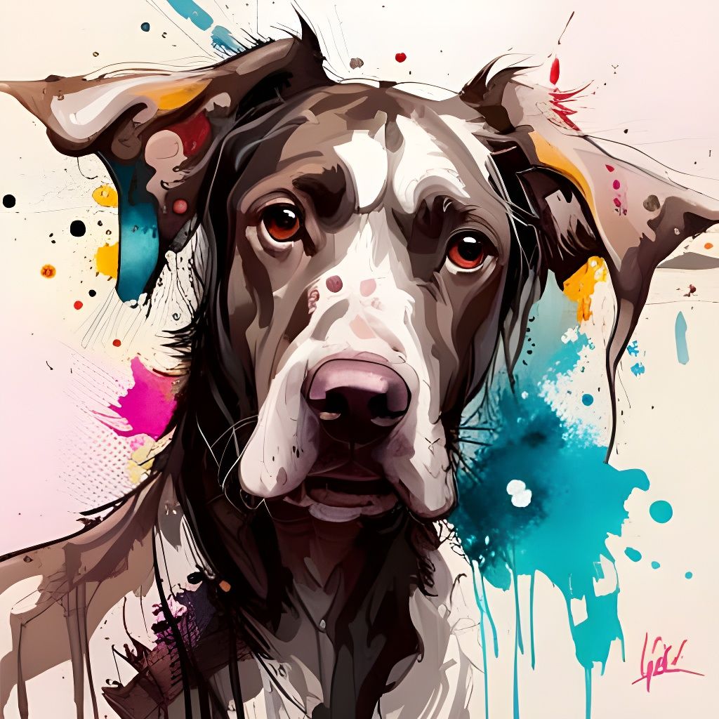 Great Dane Speedpaint with Doe Eyes