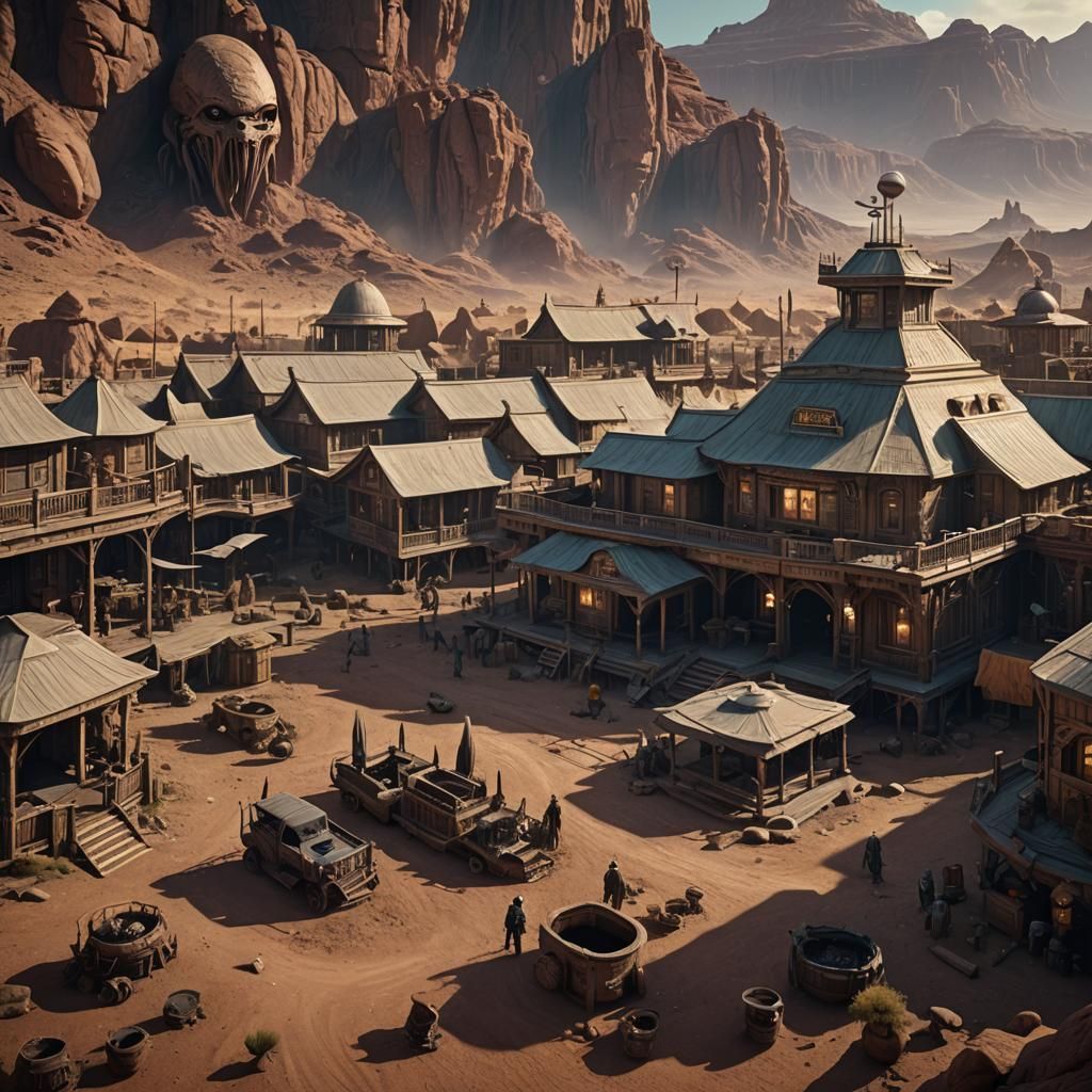 Alien Saloon with Star Wars and Star Trek Characters