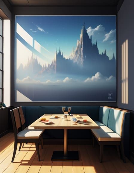 Detailed Breakfast Concept Art in 8K Resolution
