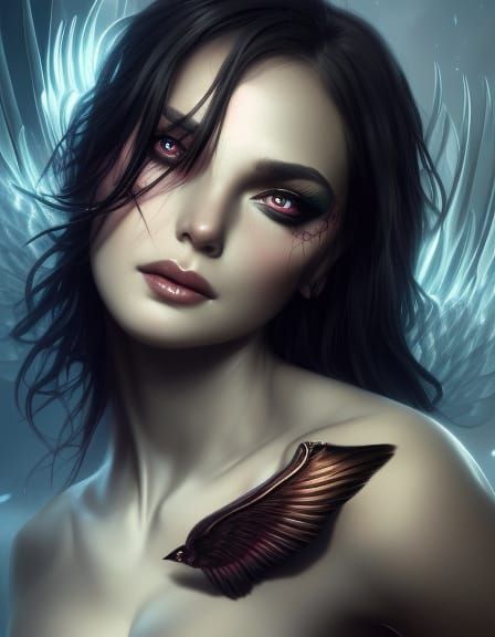 Stunning Archangel Portrait in Hyperdetailed Digital Art