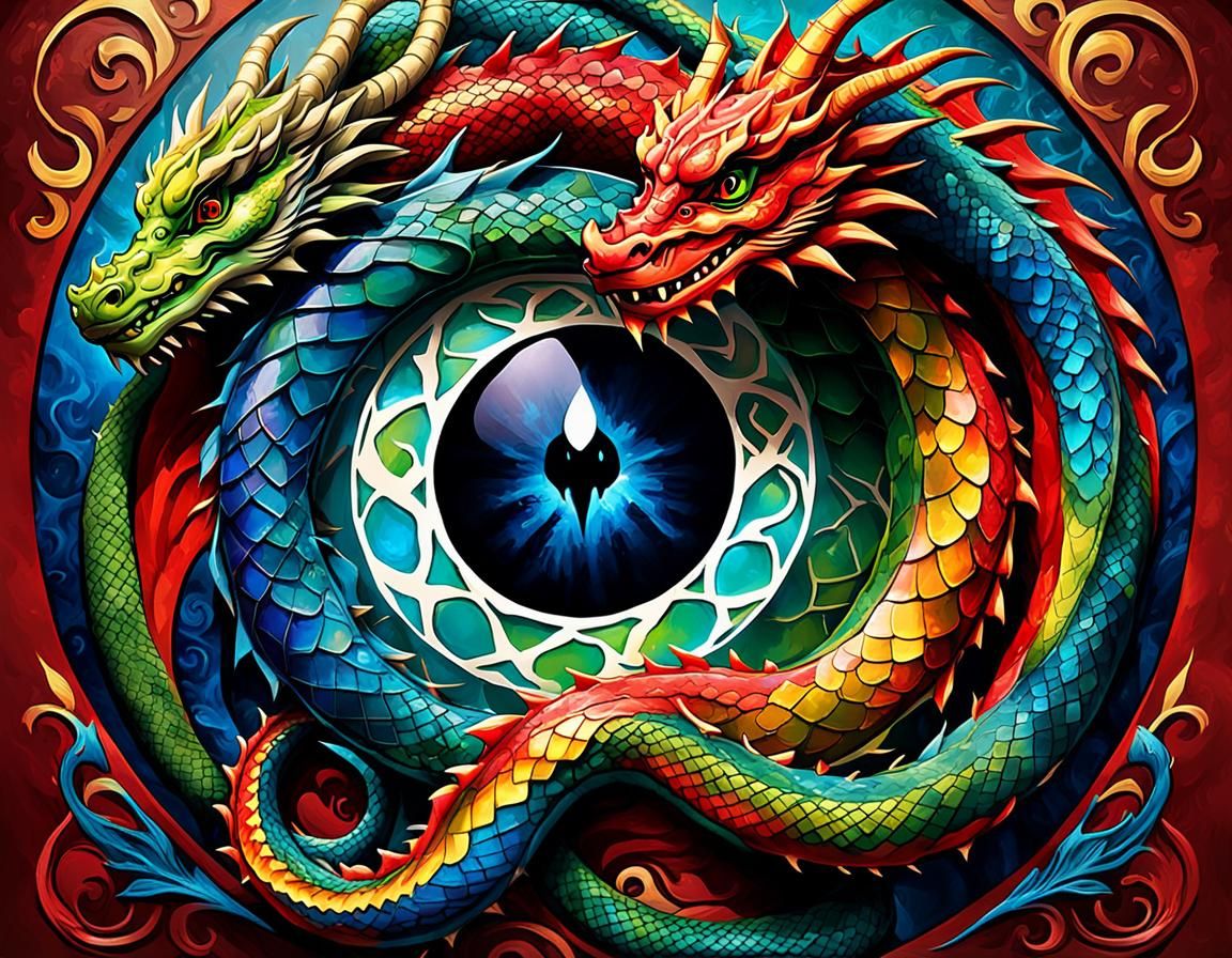 Red Dragon Logo Concept Art