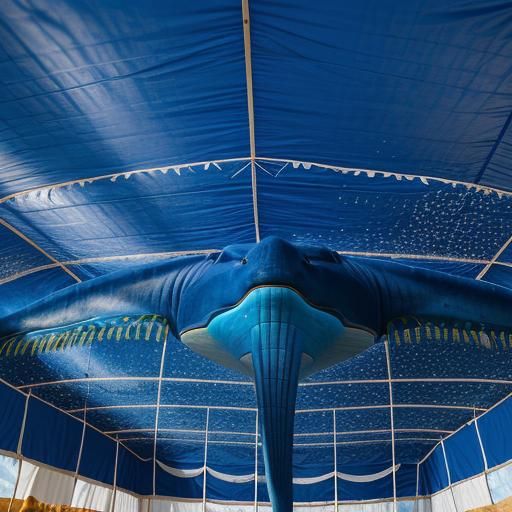 Whale Sukkah: Photorealistic Oil Painting
