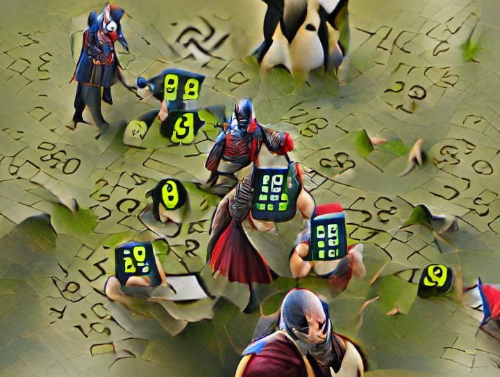 Clash of the Numbers AI Image